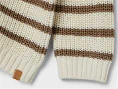 Lil Atelier birch stribet pullover strik bomuld